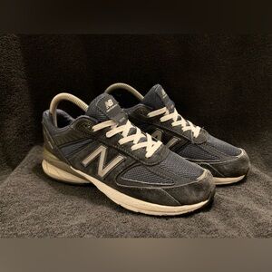 New Balance 990v5 Navy Blue Silver  GC990NV5 Size 5/6.5W